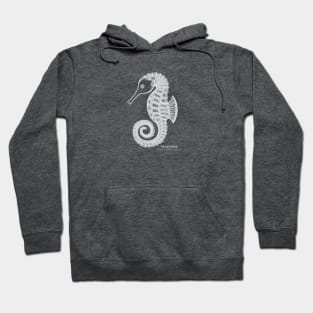 Seahorse with Common and Scientific Names - animal lovers design Hoodie